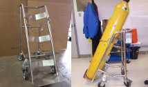 Stainless Steel Cylinder Trolley